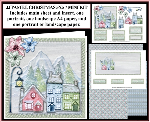 JJ PASTEL CHRISTMAS 7 5X5 MINI KIT