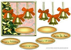 JJ CHRISTMAS BELLS GOLDEN 6X6