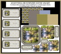 JJ GET WELL OR SYMPATHY SCENIC 6X6 KIT