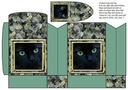 JJ CAT FULL FACE 7 PINCH BAG AND TAG PINCH BAG AND TAG