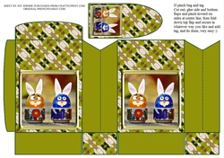 JJ EASTER BUNNY EGGS PINCHBAG AND TAG
