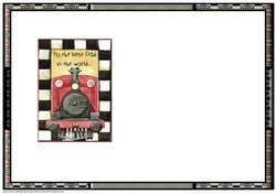 JJ BEST DAD FATHERS DAY DECOUPAGE CARD INSERT