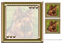 JJ LOVE MY DOG GERMAN SHEPHERD 8X8 INSERT BLANK