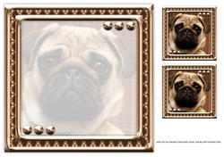 JJ LOVE MY DOG 8X8 PUG INSERT BLANK