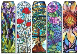 JJ ASSORTED STAINED GLASS BOOKMARKS 2