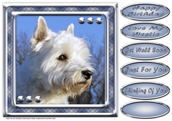 JJ LOVE MY DOG WEST HIGHLAND TERRIER OR WESTIE 8X8