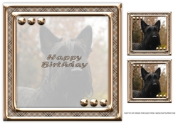 JJ LOVE MY DOG SCOTTISH TERRIER 8X8