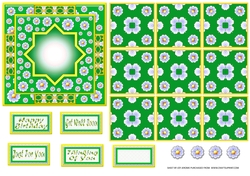 JJ DAISY 5X5 TEA BAG CARD 1