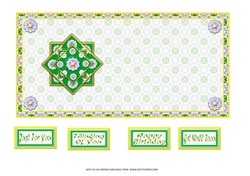 JJ DAISY 5X5 TEA BAG CARD 1 INSERT