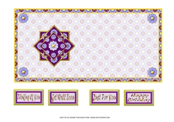 JJ DAISY 5X5 TEA BAG CARD 3 INSERT
