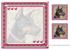 JJ LOVE MY DOG DOBERMAN 8X8 INSERT BLANK
