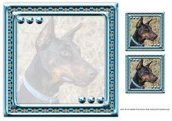 JJ LOVE MY DOG DOBERMAN 2 8X8 INSERT BLANK