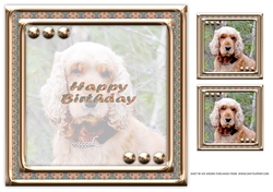 JJ LOVE MY DOG COCKER SPANIEL 1 8X8 INSERT HAPPY BIRTHDAY
