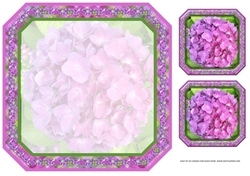 JJ HYRANGEA LAVENDER - PINK 8X8 INSERT BLANK