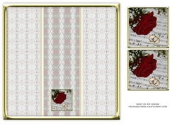 JJ RED ROSE WEDDING OR ANNIVERSARY 8X8 INSERT BLANK