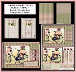 JJ BIKE WITH FLOWERS QUICK CARD KIT