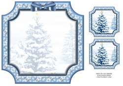 JJ BLUE CHRISTMAS 2 8X8 INSERT BLANK