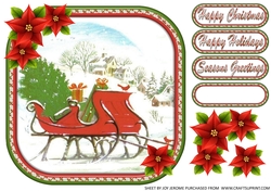 JJ CHRISTMAS SLEIGH 8X8