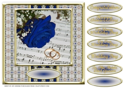 JJ BLUE ROSE WEDDING OR ANNIVERSARY 8X8
