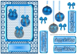 JJ CHRISTMAS HOLIDAY BAUBLES TRIO BLUE A5