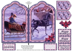 JJ JINGLE ALL THE WAY TAG SHAPED CARD
