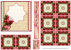 JJ ROSE 5X5 TEA BAG CARD