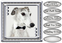  JJ LOVE MY DOG GREYHOUND 8X8