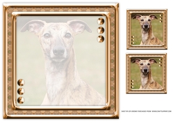 JJ LOVE MY DOG GREYHOUND 3 8X8 INSERT BLANK