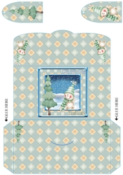 JJ CUTE SNOWMAN 1 MONEY WALLET