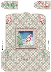 JJ CUTE SNOWMAN 2 MONEY WALLET