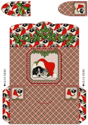  JJ PETS LOVE CHRISTMAS TOO SLEEPY CAT AND DOG MONEY WALLET