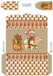  JJ CHRISTMAS ELF AND FRIEND MONEY WALLET