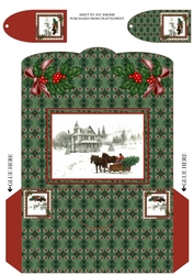 JJ CHRISTMAS BRINGING HOME THE TREE MONEY WALLET