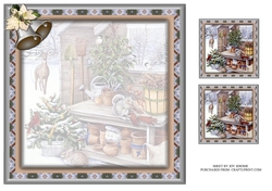 JJ THE CHRISTMAS POTTING SHED 8X8 INSERT BLANK