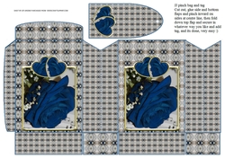  JJ VALENTINE ROSE DUSKY BLUE PINCHBAG AND TAG1