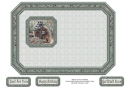 JJ GROUP HUG MEERKATS 5X7 INSERT