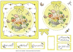 JJ HANGING BASKET 6X6 4