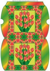 JJ EASTER SPRING TULIPS PILLOWBOX