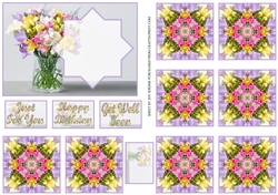 JJ FREESIA A6 TEA BAG CARD 1B