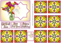 JJ FREESIA A6 TEA BAG CARD 2A