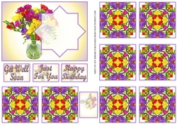 JJ FREESIA A6 TEA BAG CARD 2B