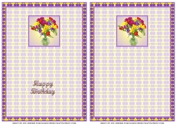 JJ FREESIA A6 TEA BAG CARD 2B INSERTS