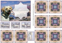 JJ LABRADOR 1 A6 TEA BAG CARD