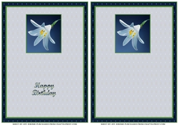 JJ MADONNA LILY TEA BAG A6 CARD INSERTS