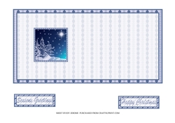 JJ BLUE CHRISTMAS 1 5X5 INSERT
