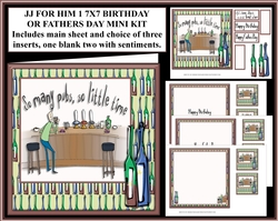 JJ FOR HIM 1 7X7 BIRTHDAY OR FATHERS DAY MINI KIT