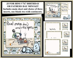 JJ FOR HIM 5 7X7 BIRTHDAY OR FATHERS DAY MINI KIT