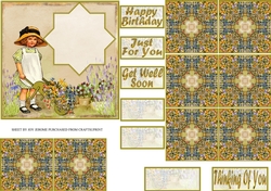 JJ FLOWER GIRL 5X5 TEA BAG