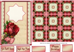 JJ ROSE 5X7 TEA BAG CARD