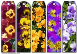 JJ ASSORTED BOOKMARKS PANSIES